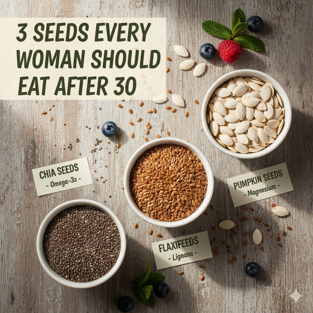 3 Seeds Every Woman Over 30 Should Include in Her Diet — From Hormonal Balance to Strong Bones